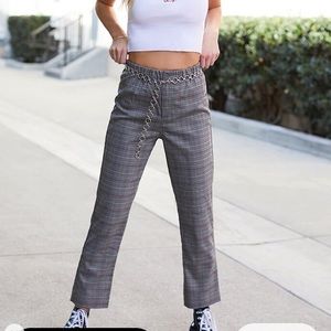 Brandy Melville Plaid Tilden Pant